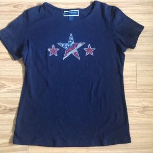 PETITE KAREN SCOTT DRESSY T-SHIRT